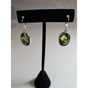 Joan Rivers green earrings